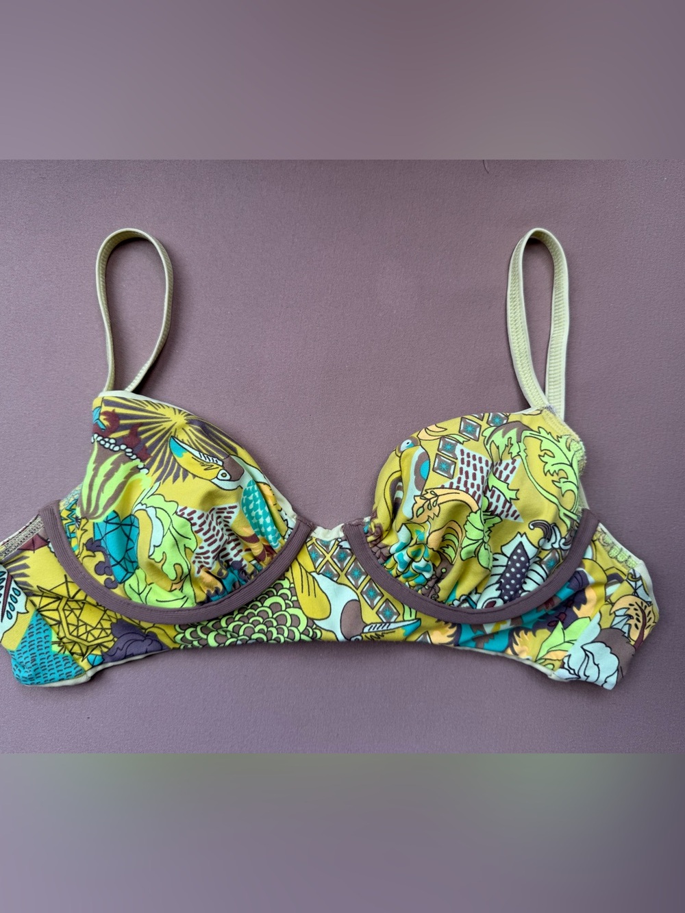 Maaji Colorful Patterned Underwire bikini top